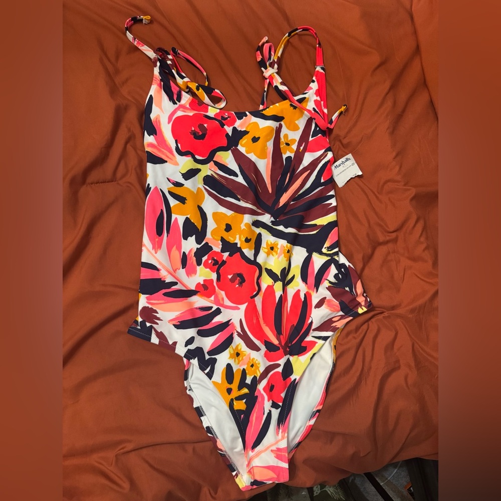 Floral Aerie cheeky one piece swimsuit size L